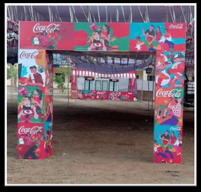 Arch Coca Cola — work by Shristi Advertising, Tirupati